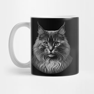 cat art face Mug